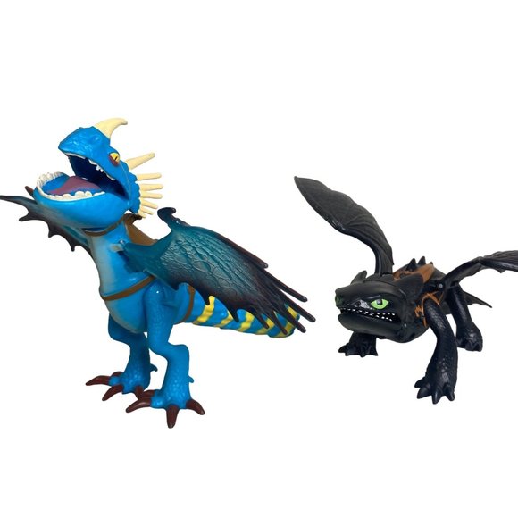 Other - How to Train Your Dragon Action Figures Lot Toothless & Stormfly